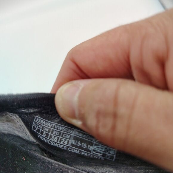 Vionic Women's Leather Ballet Flat Orthaheel Comfortable Pewter Size 7 - Picture 7 of 9